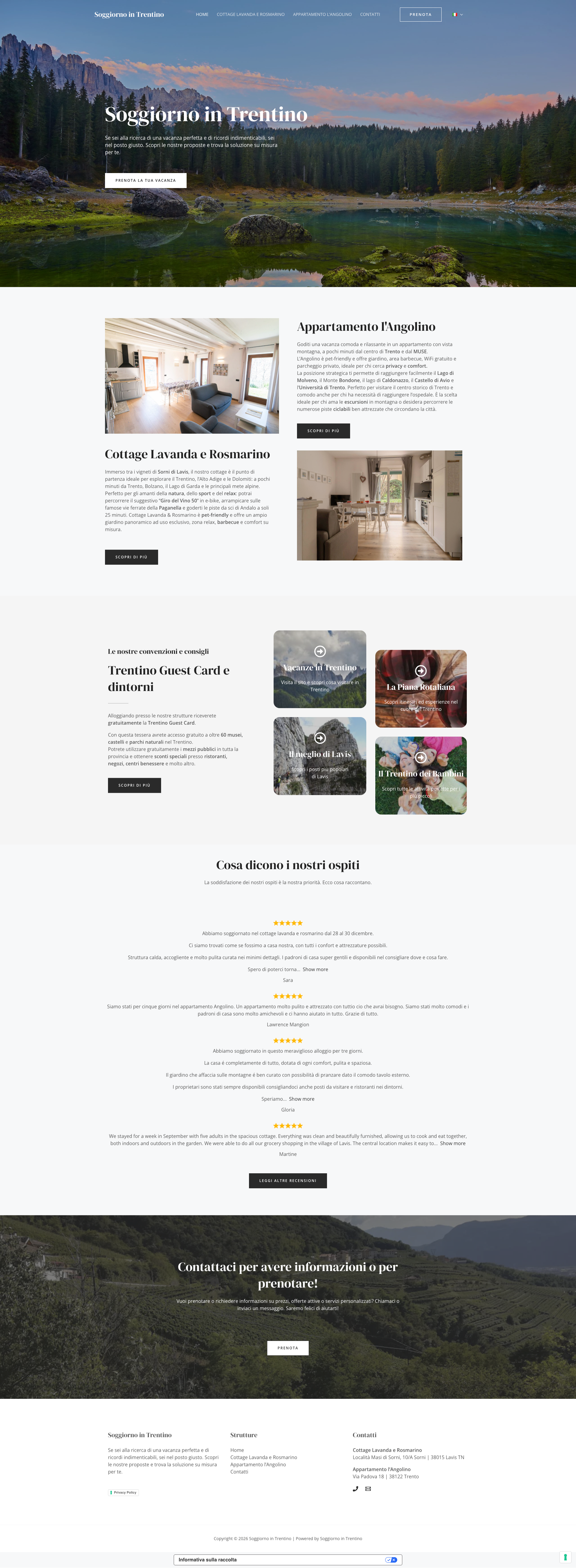 Sito web personalizzato turismo — Soggiorno in Trentino